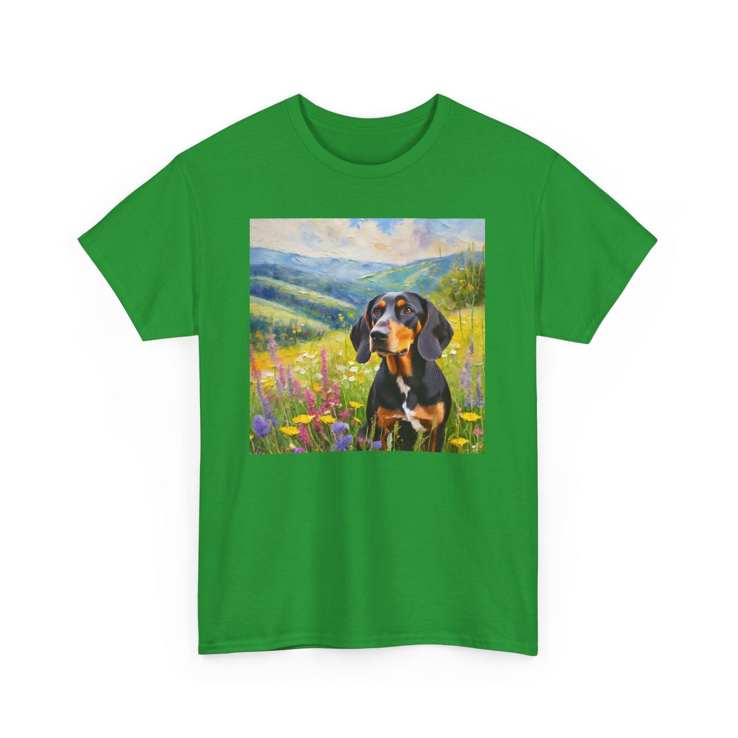 Black & Tan Coonhound Unisex Heavy Cotton Tee