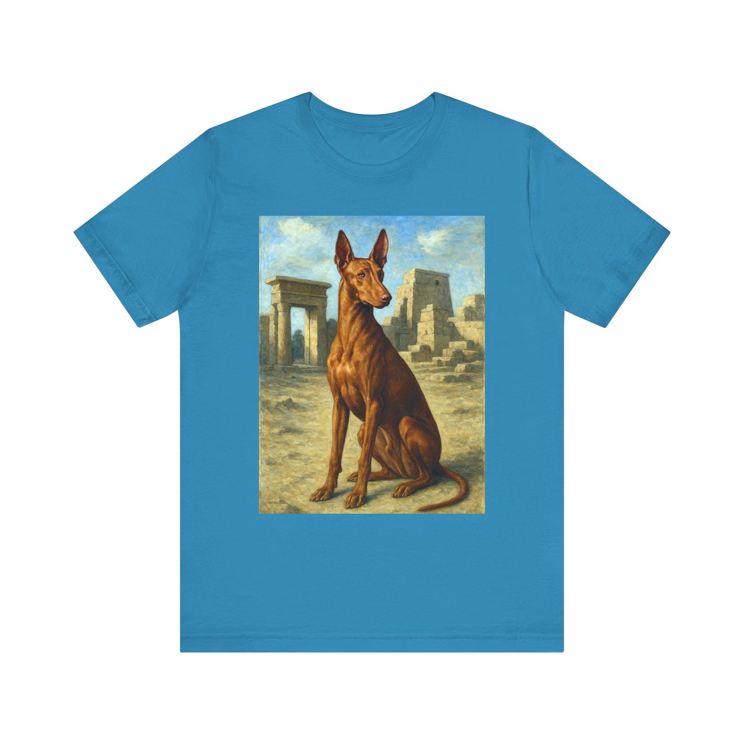 Egyptian Pharoh Hound - Unisex Jersey Short Sleeve Tee