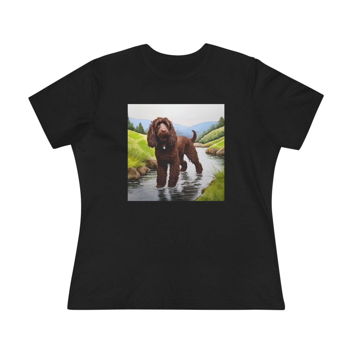 Irish Water Spaniel Women's Relaxed Fit Cotton Tee
