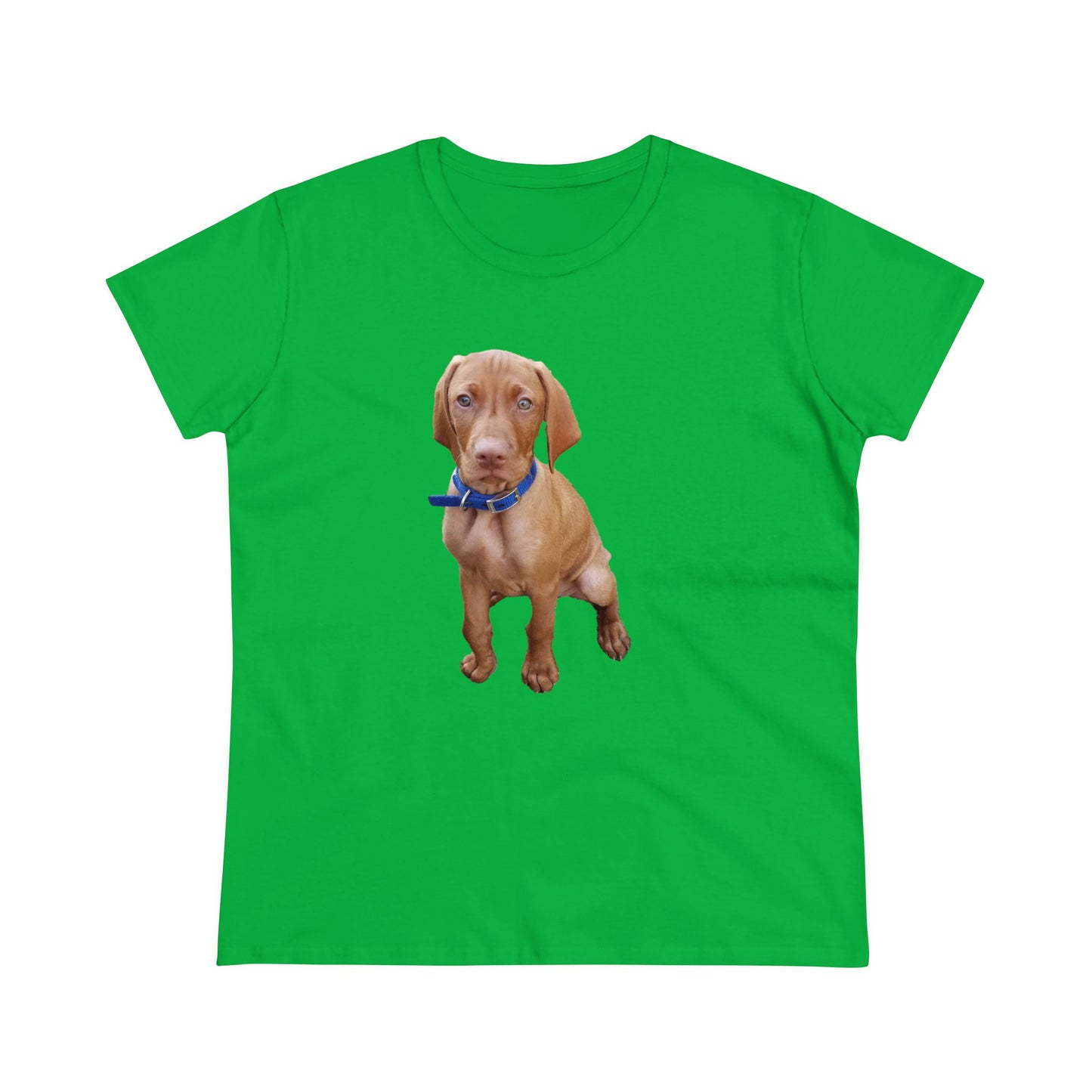 Hungarian Vizsla 'Augie'Women's Midweight Cotton Tee