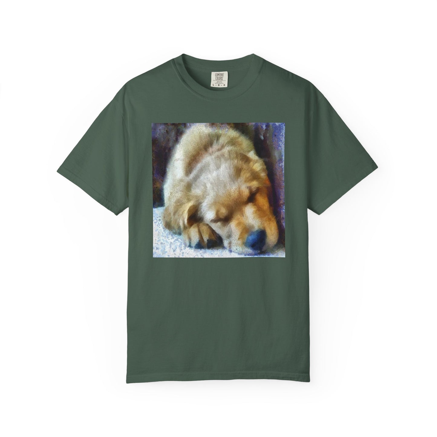 Golden Retriever 'Zuko' Unisex-Adult Relaxed Fit Garment-Dyed T-shirt