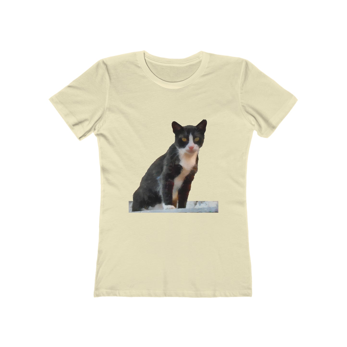 Cat from Hydra - Women's Slim Fitted Ringspun Cotton T-Shirt
