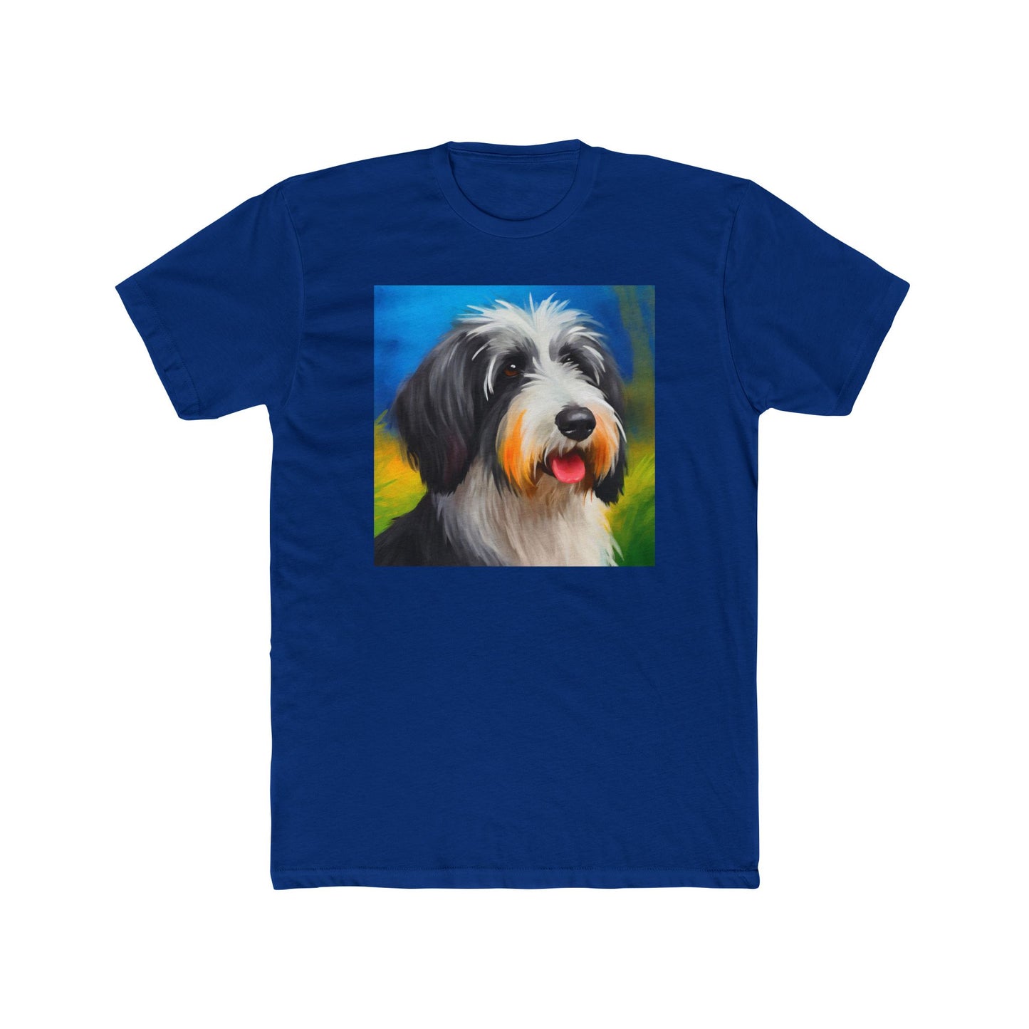 Polish Lowland Sheepdog Men's Fitted Cotton Crew Tee