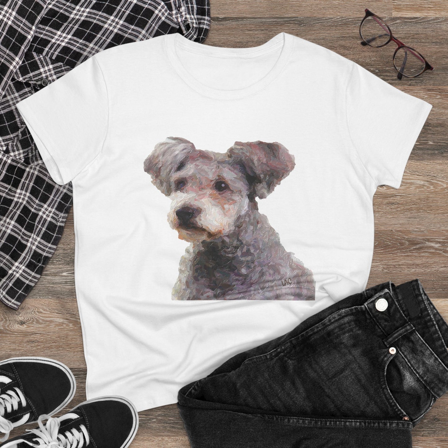 Hungarian Pumi Women's Midweight Cotton Tee