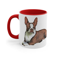 "Seely" Boston Terrier Accent Coffee Mug, 11oz