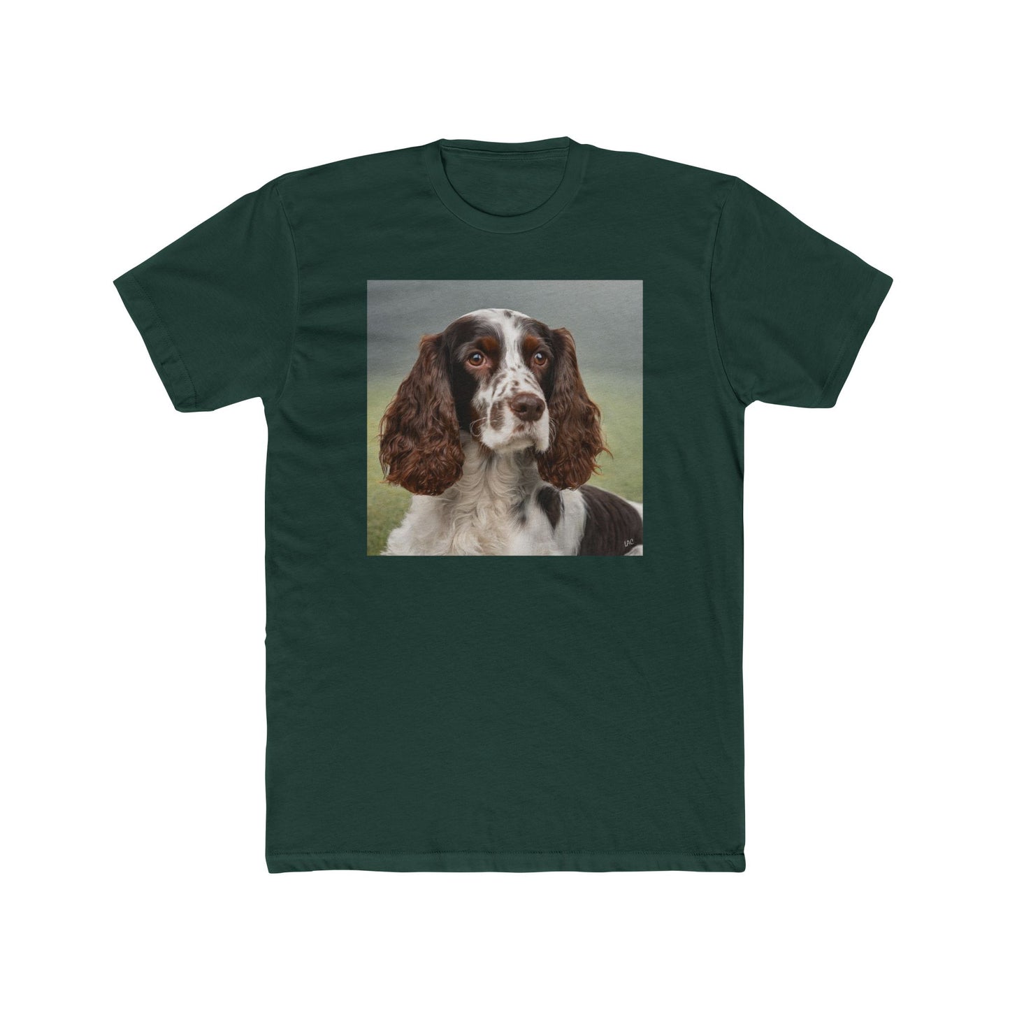 French Spaniel #2 - Men's Fitted Cotton Crew Tee