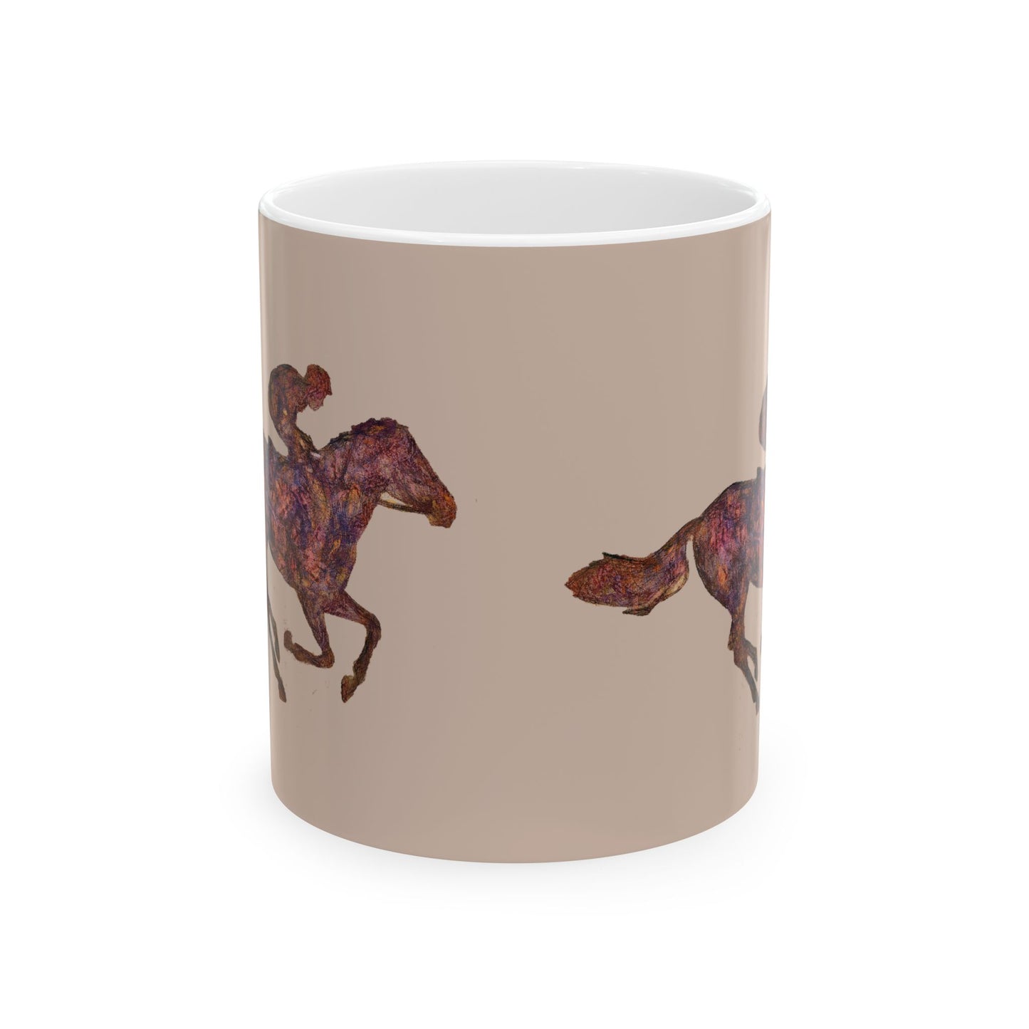 Race Horse Ceramic Mug 11oz