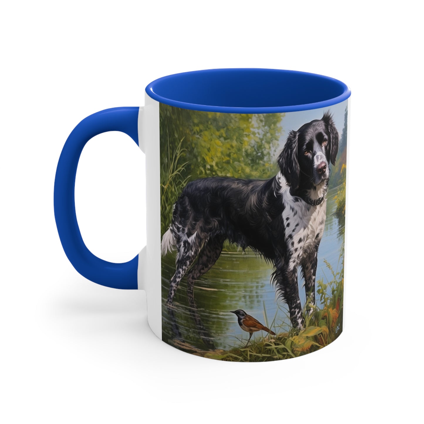 Large Munsterlander 11oz Ceramic Accent Mug