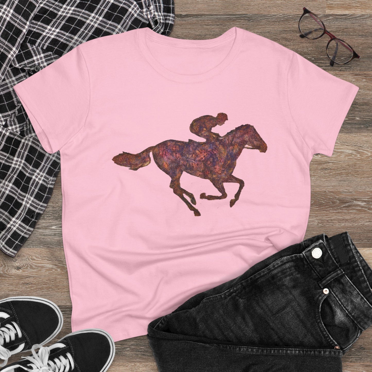 Race Horse Women's Midweight Cotton Tee