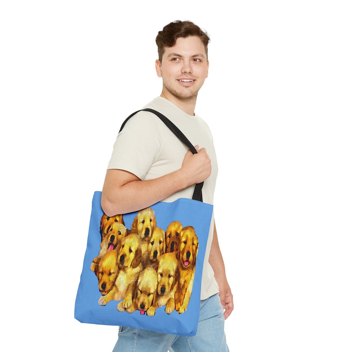 Golden Retriever Puppies Tote Bag