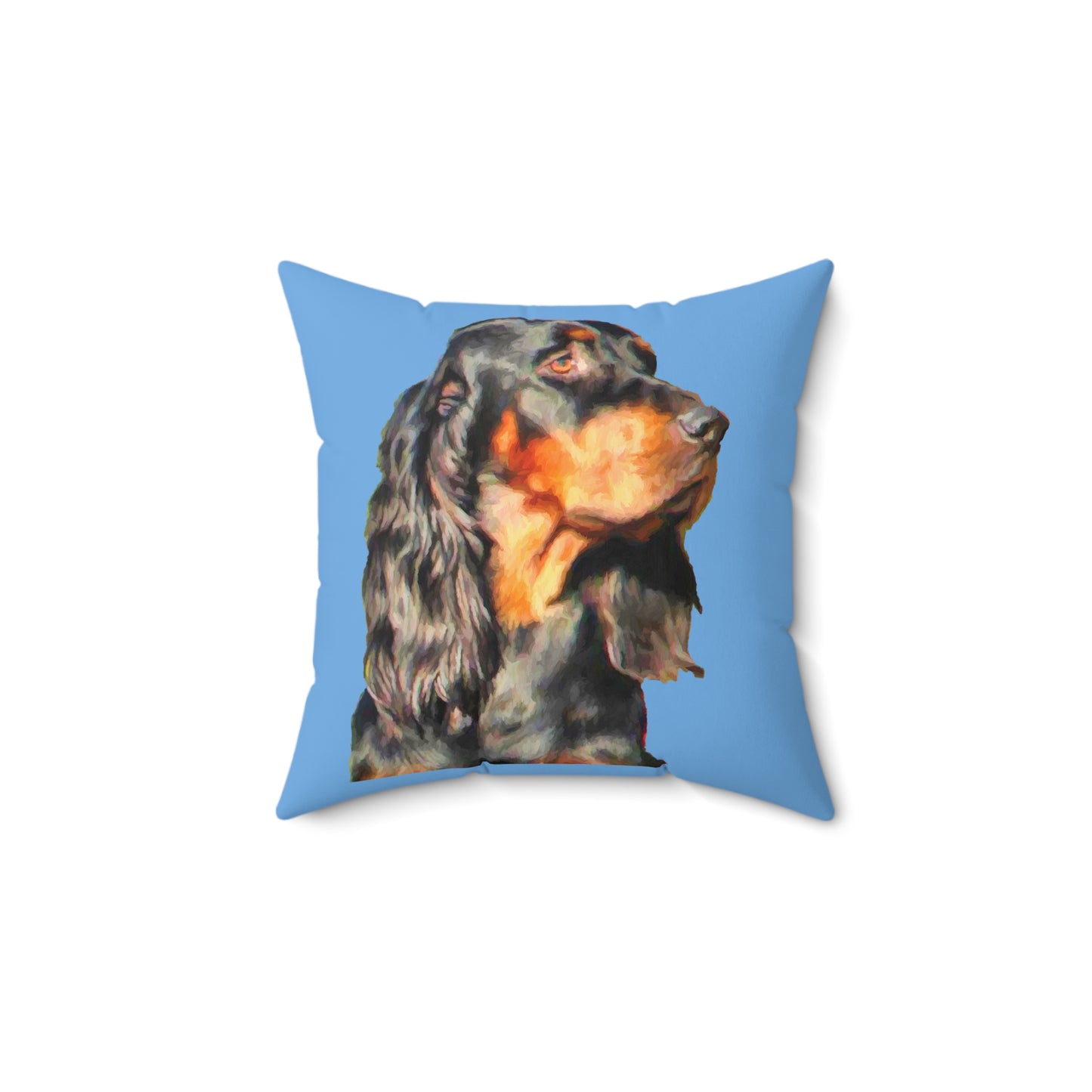 Gordon Setter 'Angus' Spun Polyester Throw Pillow