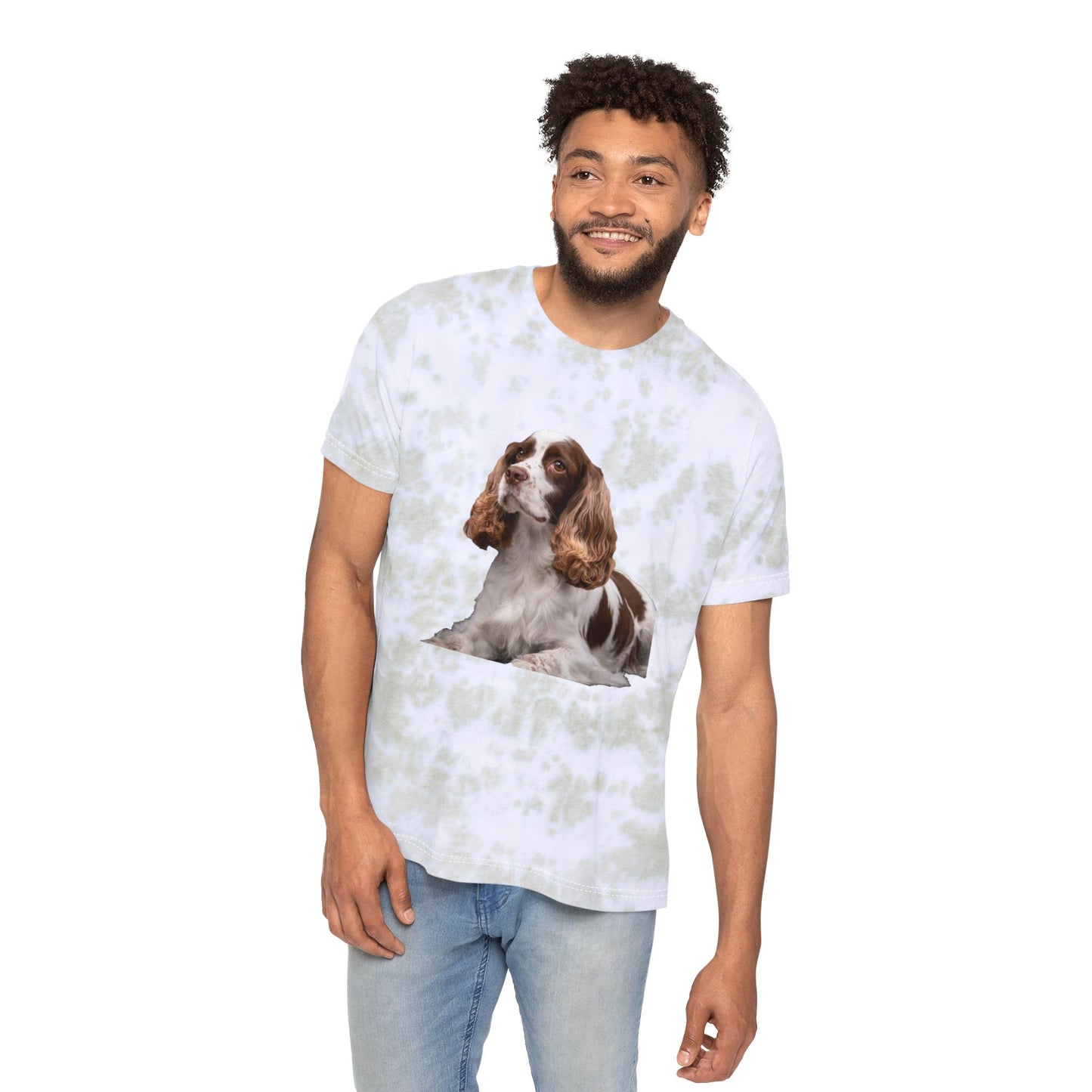 French Spaniel WD Fashion Tie-Dyed T-Shirt