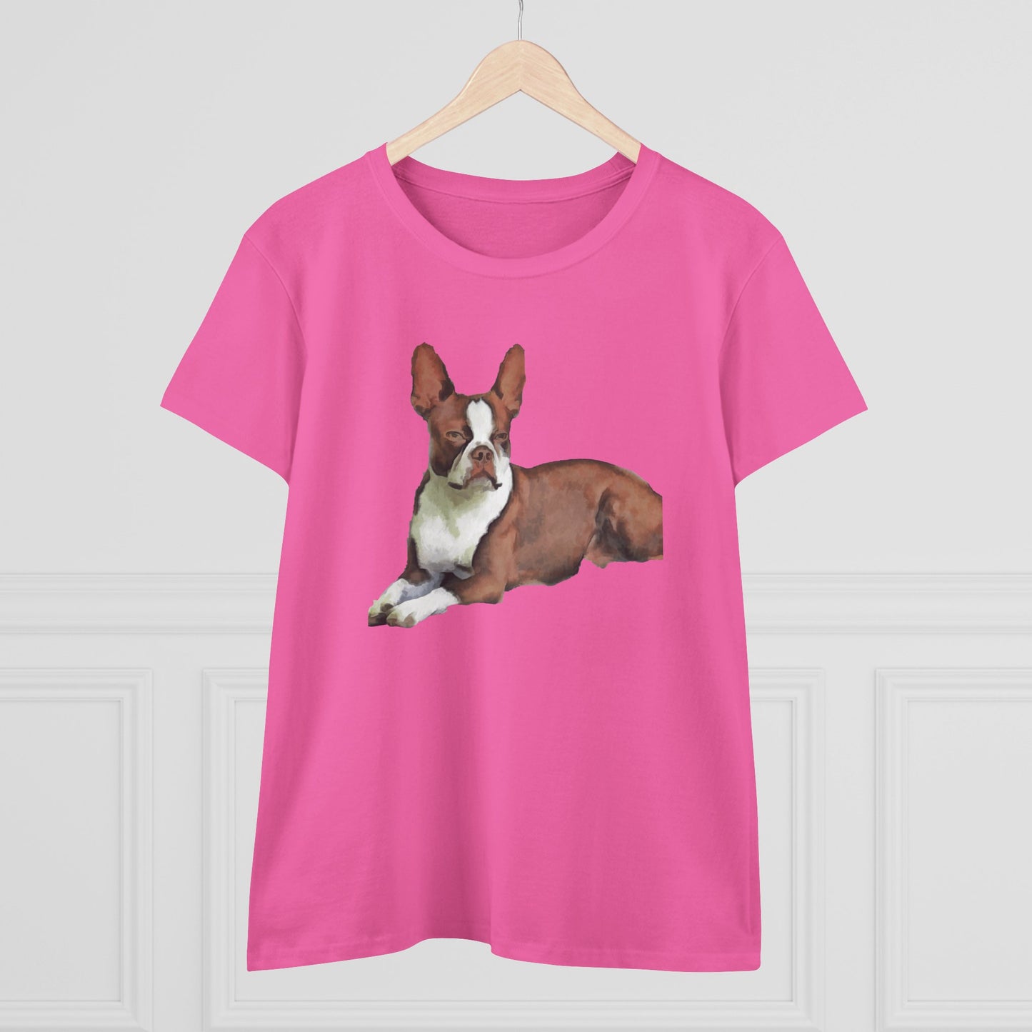 Boston Terrer 'Seely' Women's Midweight Cotton Tee
