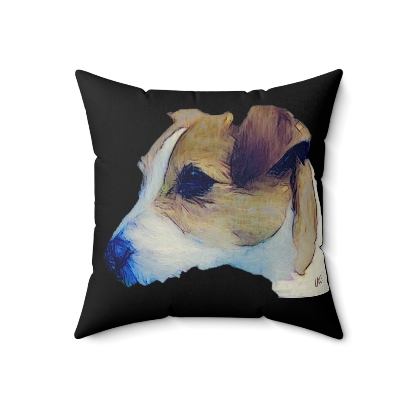 Parson Jack Russell Terrier - Spun Polyester Throw Pillow