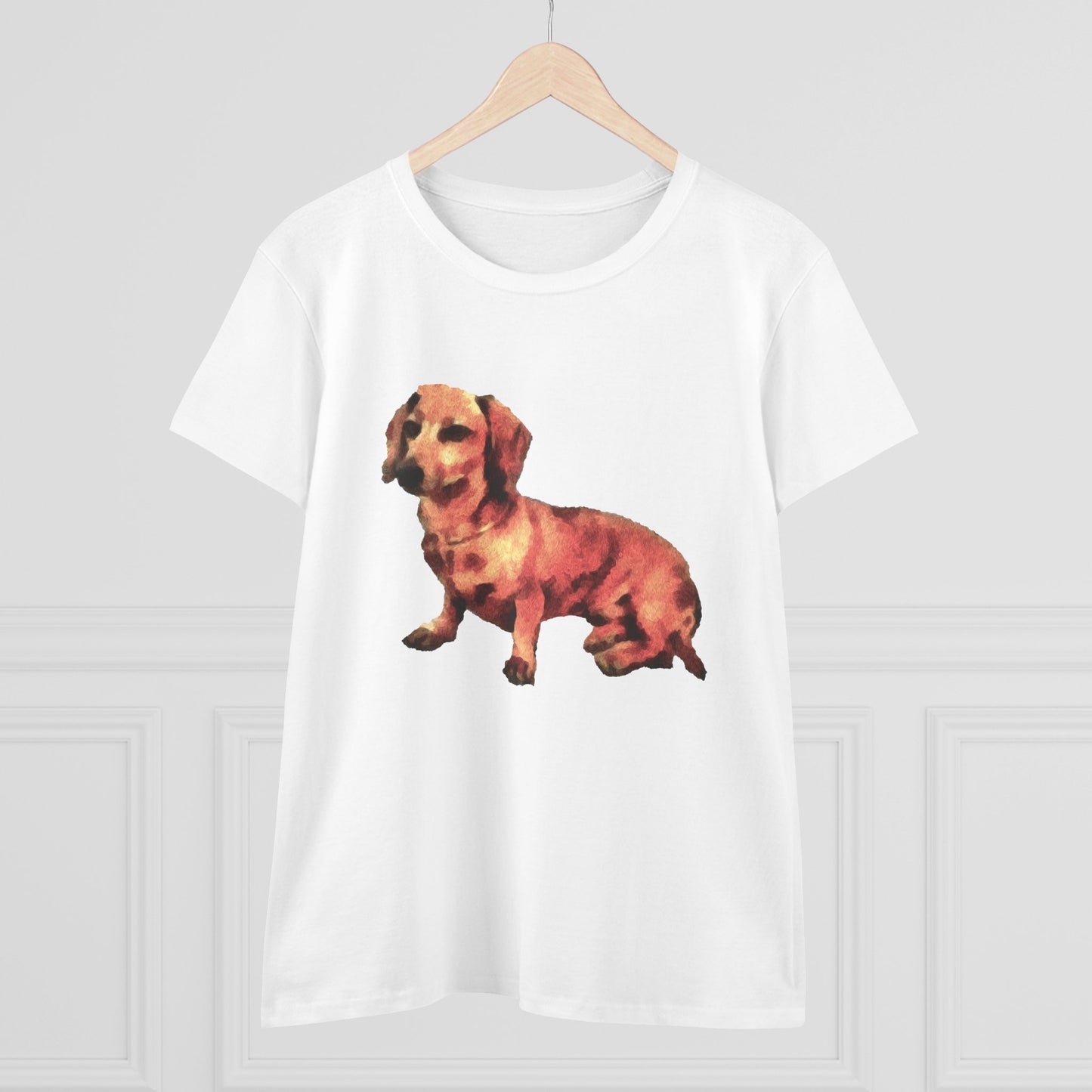 Dachshund 'Simone' Women's Midweight Cotton Tee