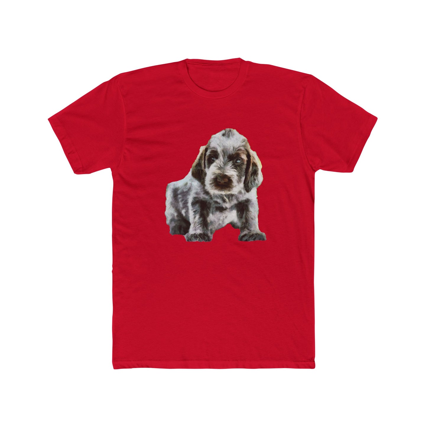 Spinone Italiano - Men's Fitted Cotton Crew Tee