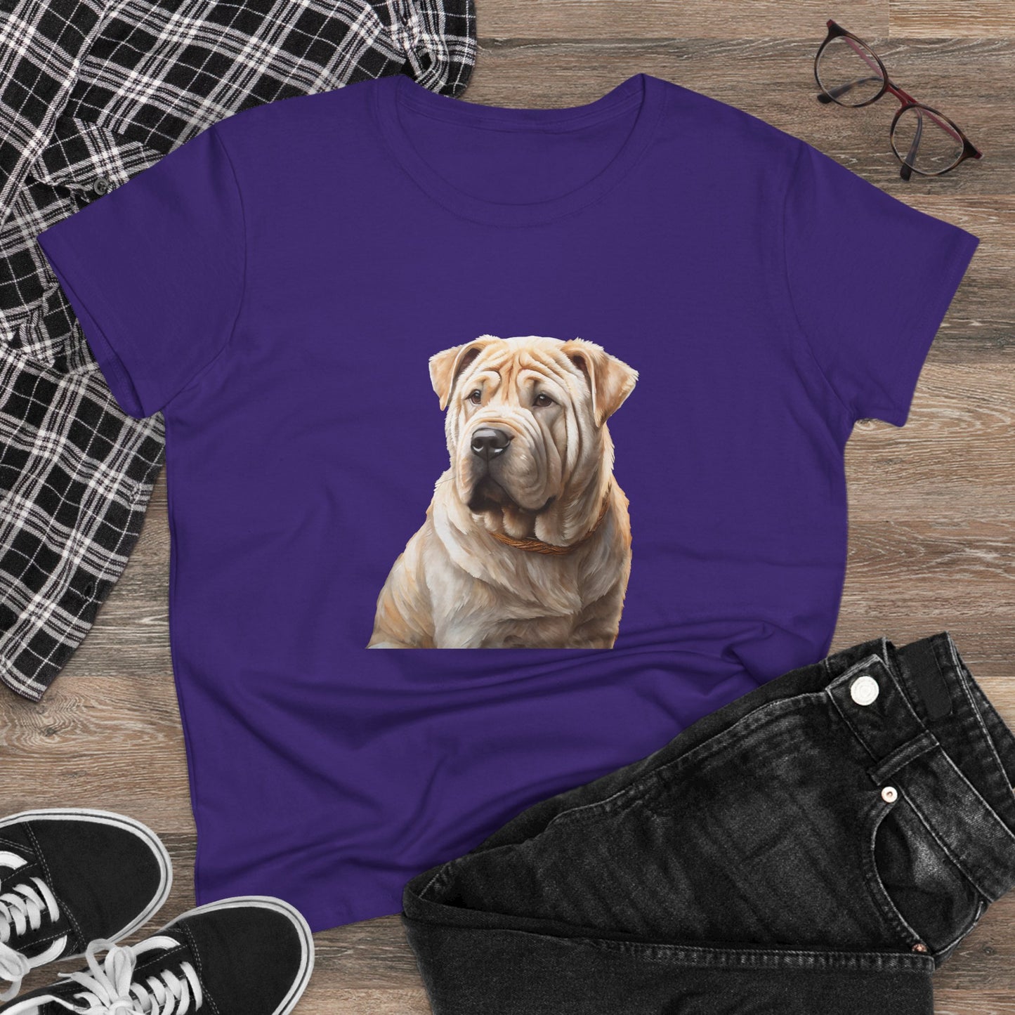 Chinese Shar-Pei Women's Midweight Cotton Tee