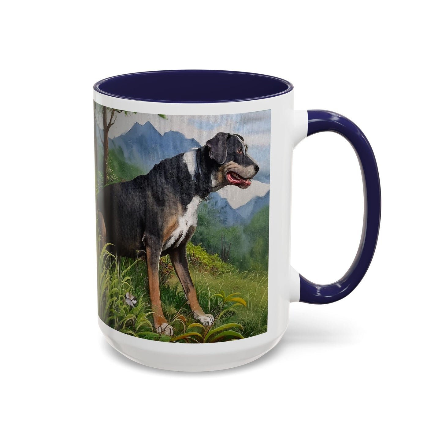 Mountain Cur Ceramic Accent Coffee Mug - 2 Sizes