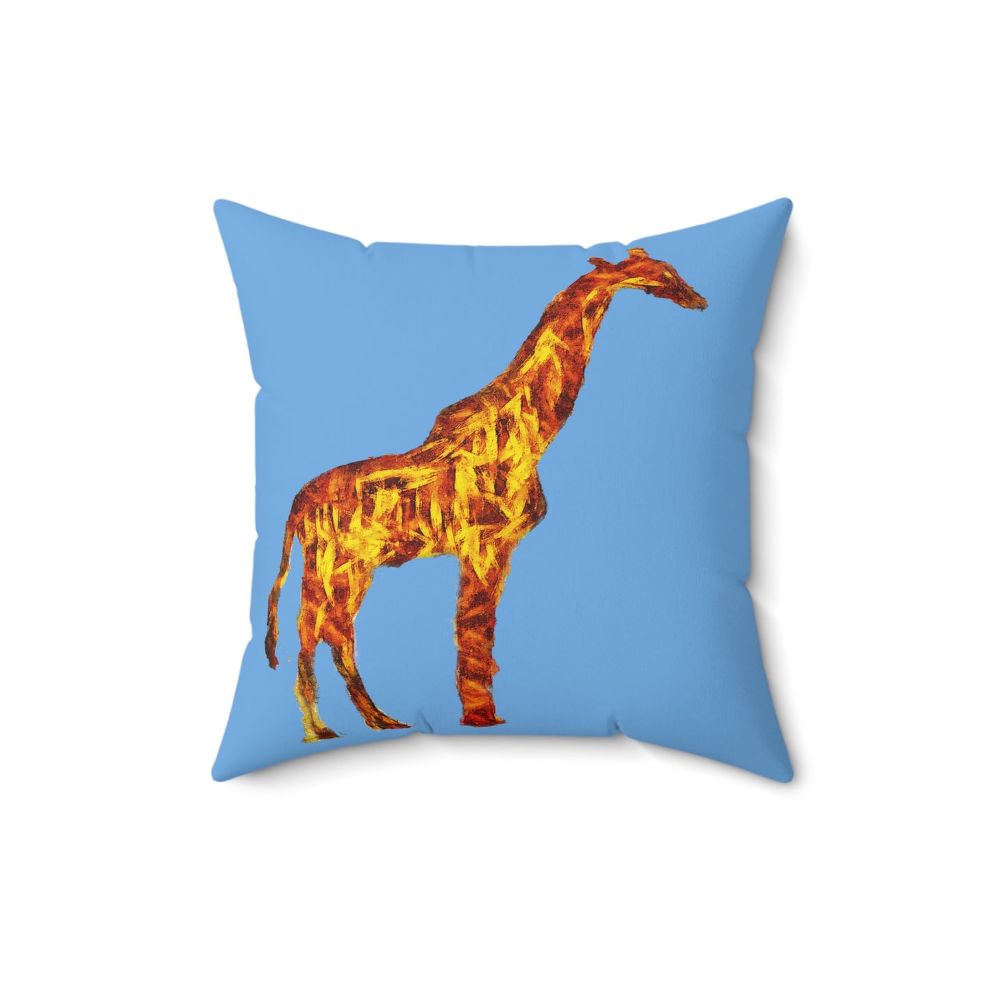 Giraffe 'Camile' Spun Polyester Throw Pillow