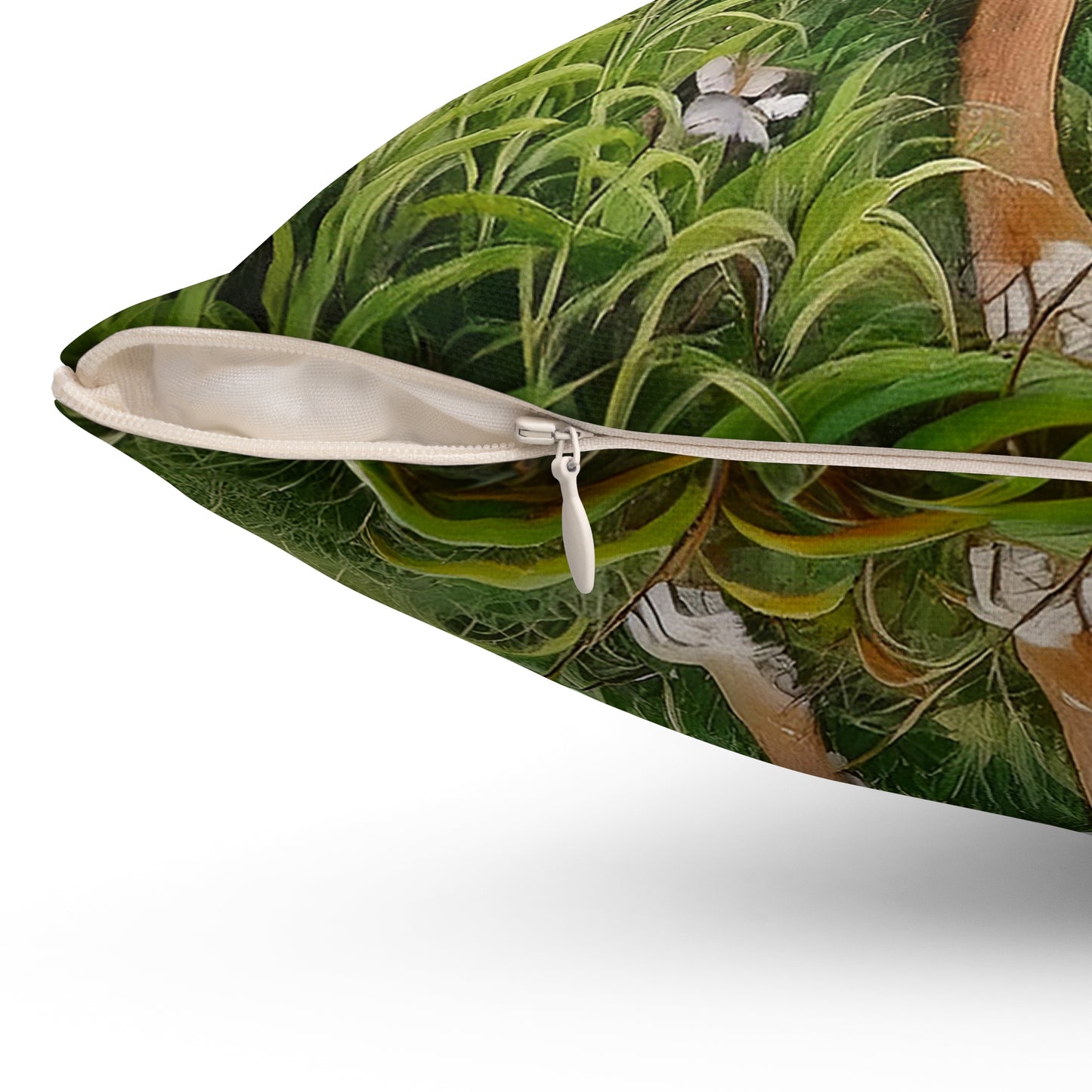 Mountain Cuir Spun Polyester Throw Pillow