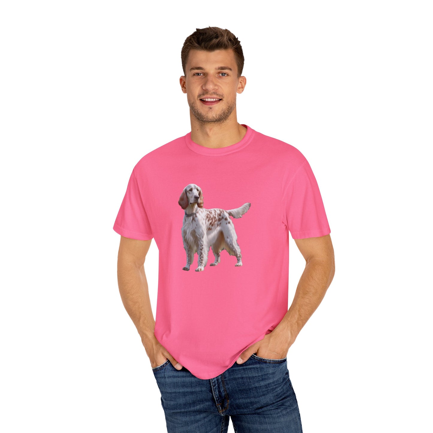 English Setter #4 - Unisex Garment-Dyed T-shirt