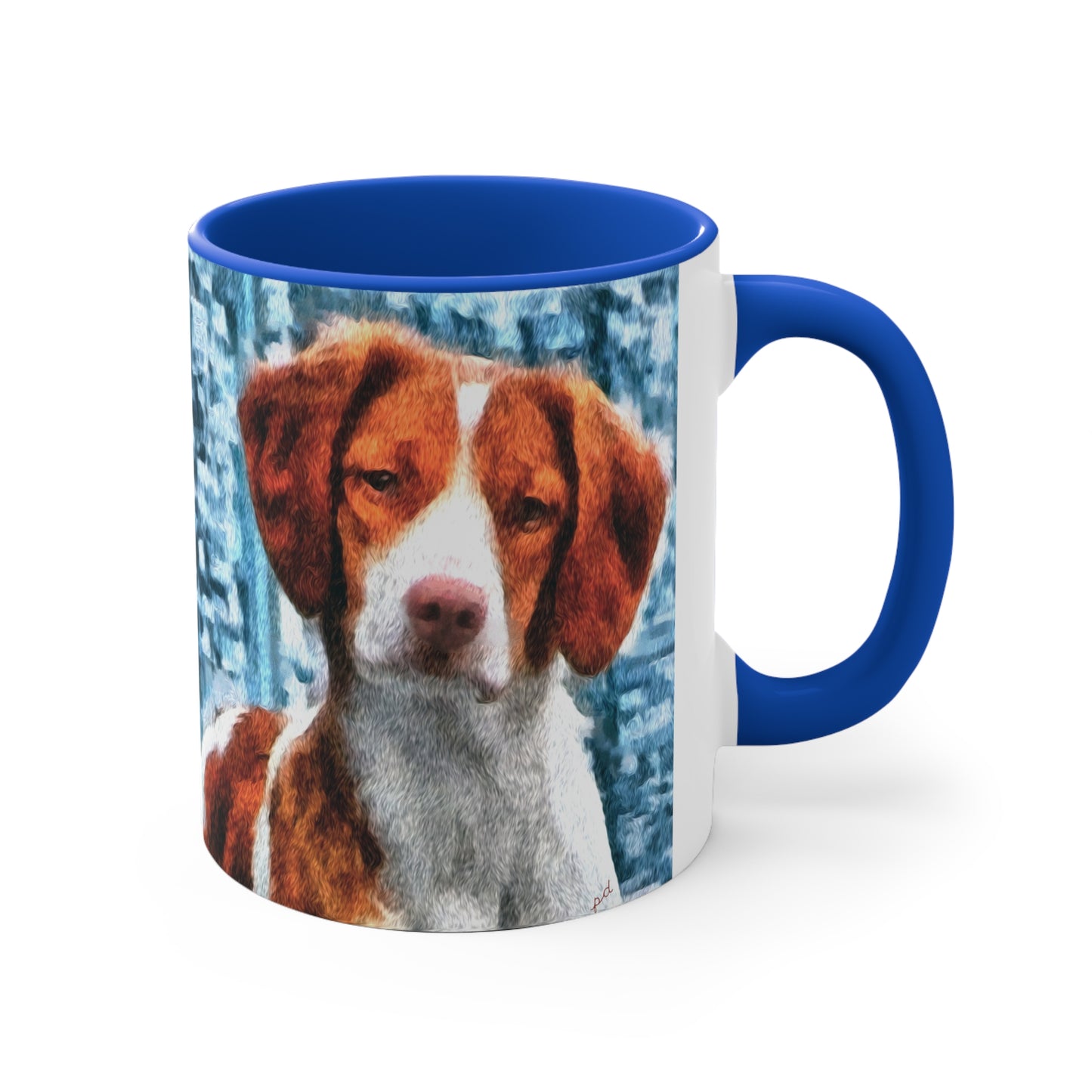 Brittany Spaniel 'Gunner' Accent Coffee Mug: A Taste of Elegance