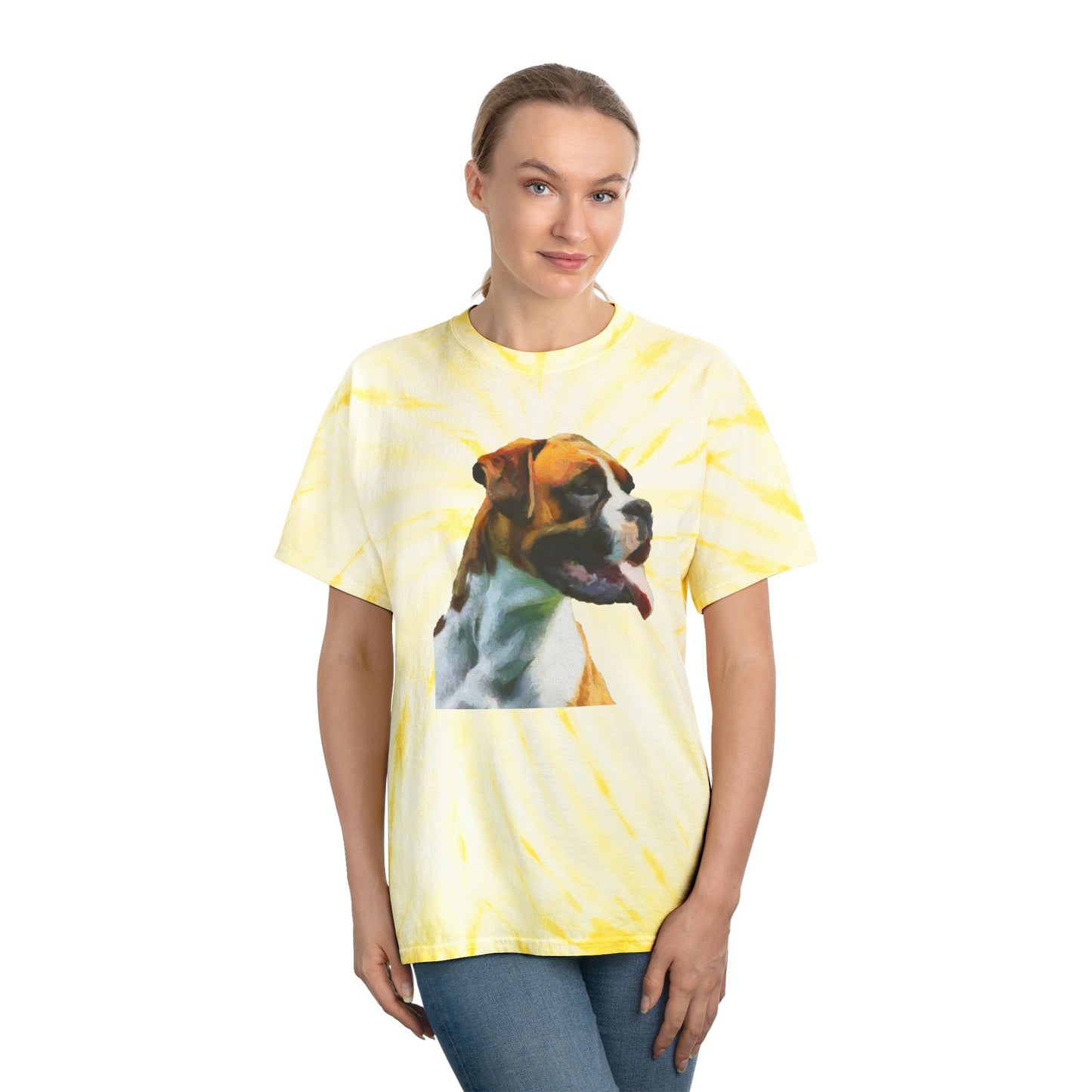 Boxer 'Cooper' Unisex Cotton Tie-Dye Tee - Cyclone Delight