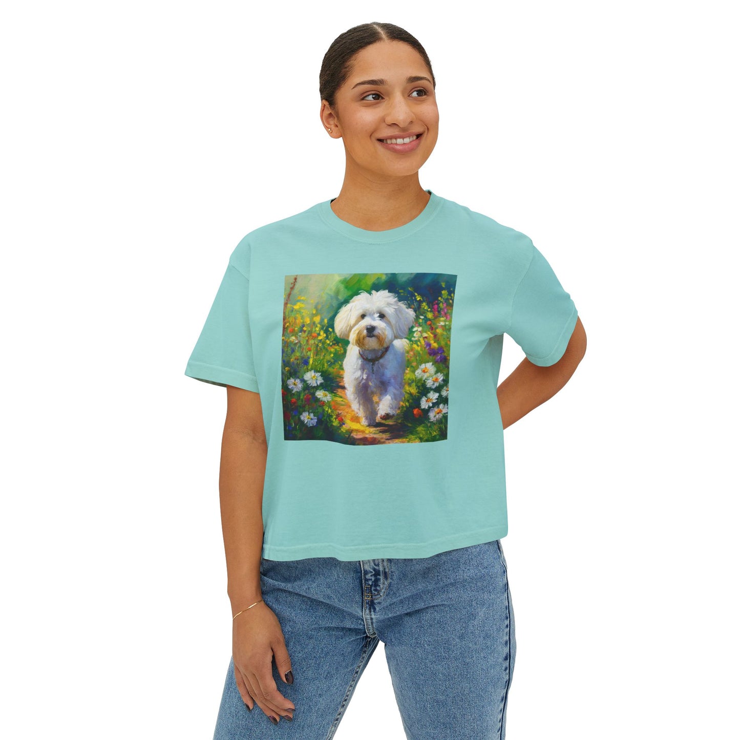 Bolognese Women's Oversized Boxy Tee