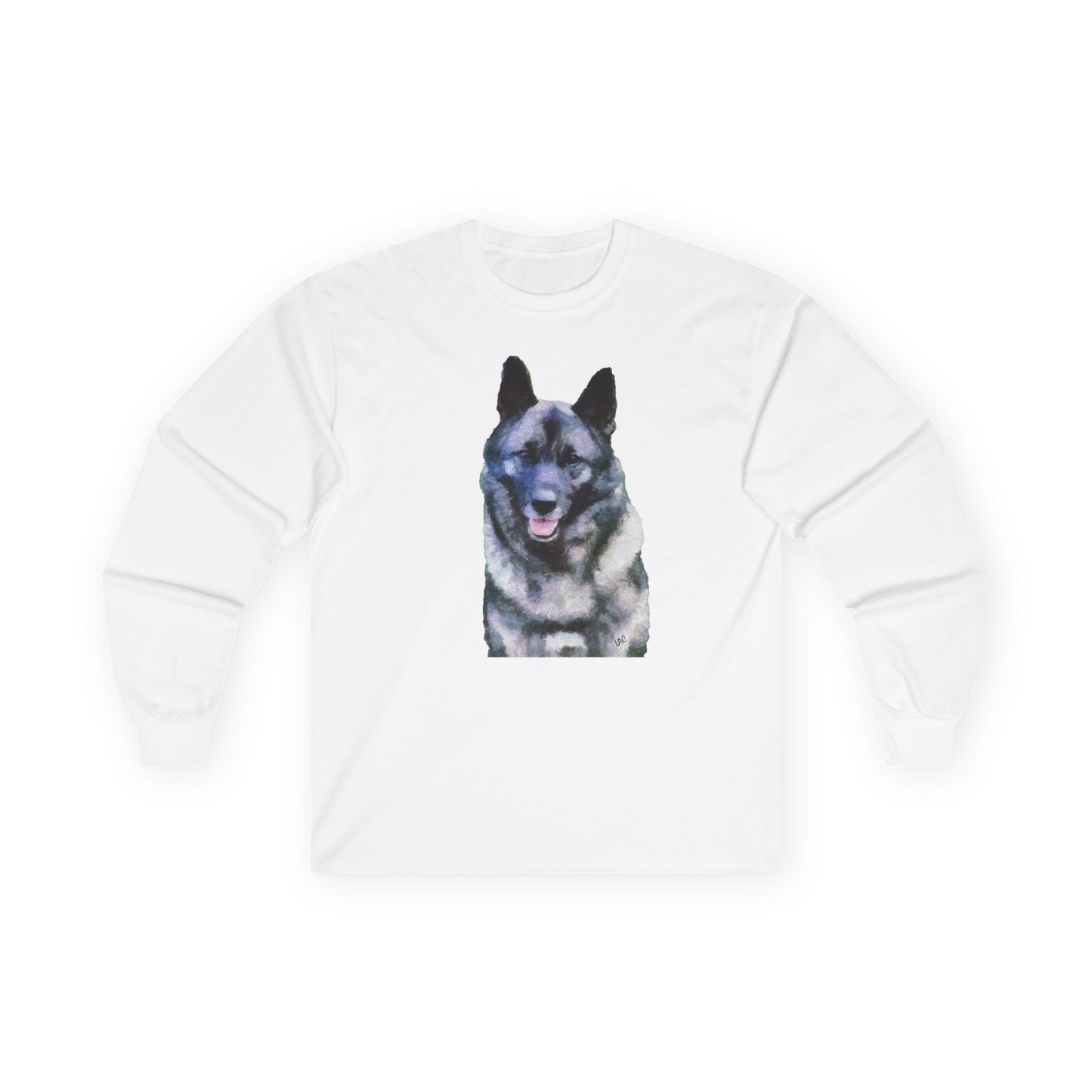 Norwegian Elkhound Unisex Cotton Long Sleeve Tee