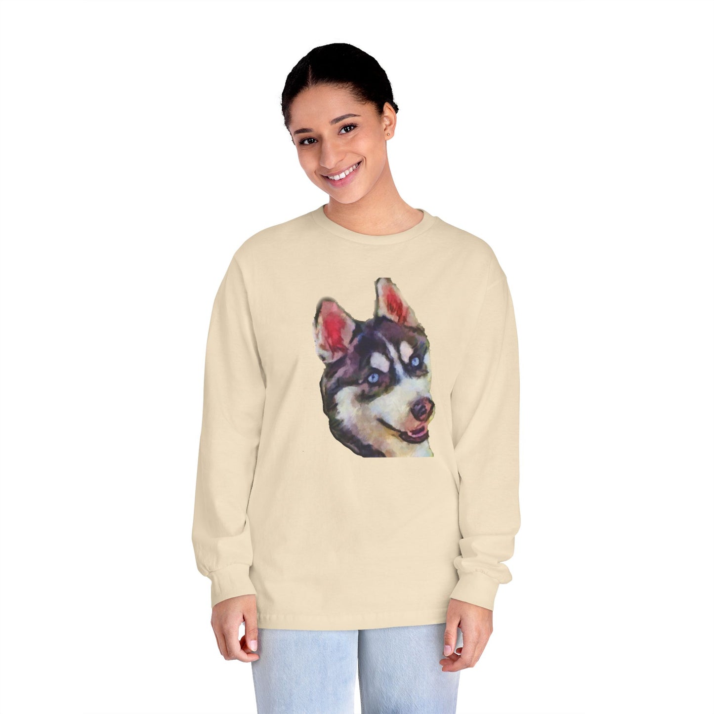 Siberian Husky 'Iditarod' Unisex Classic Long Sleeve T-Shirt