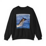 Whale 'Leviathan' Unisex 50/50 Crewneck Sweatshirt