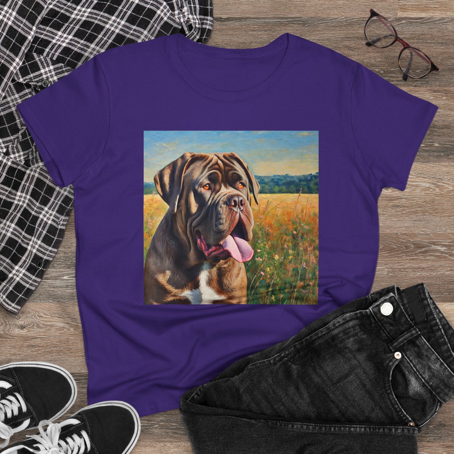 Neopolitan Mastiff Women's Midweight Cotton Tee