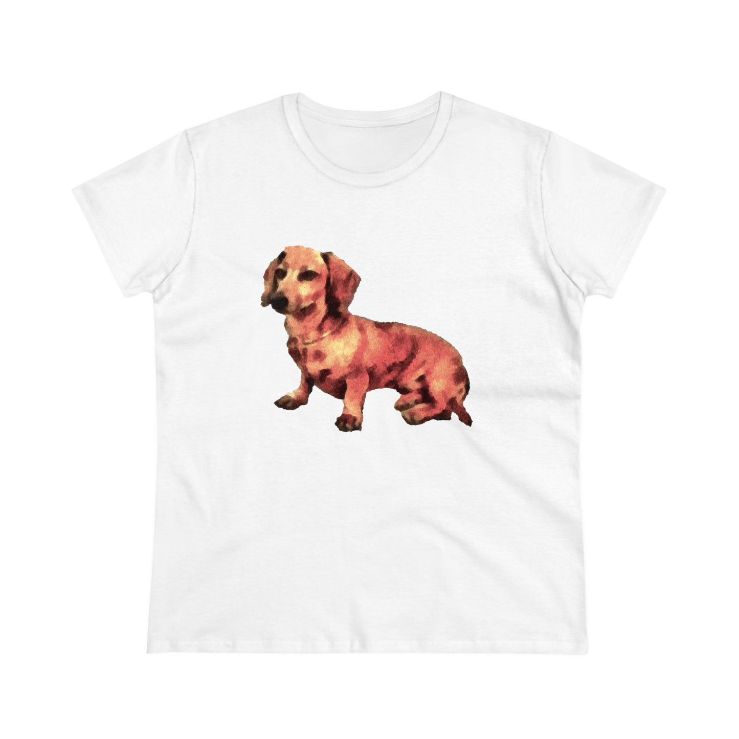 Dachshund 'Simone' Women's Midweight Cotton Tee