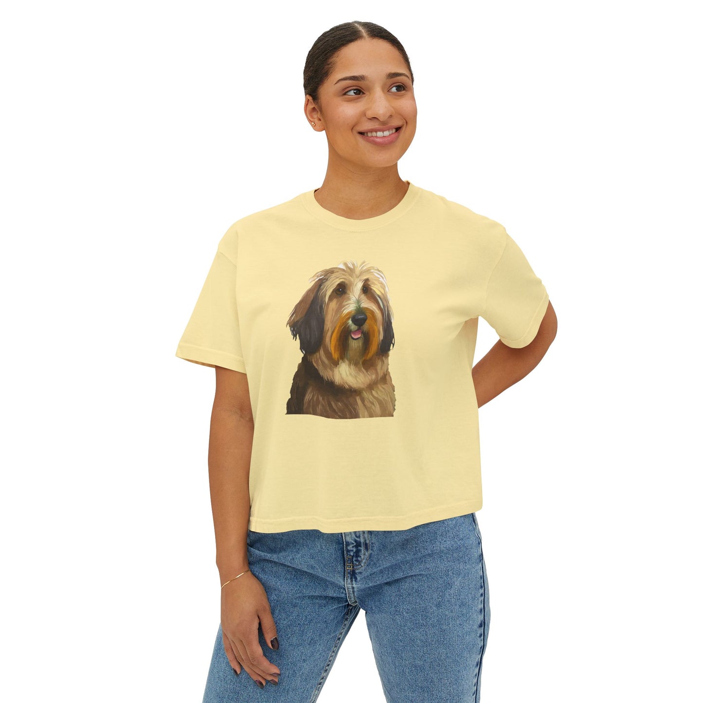 Bergamasco Sheepdog Women's Oversized Boxy Tee