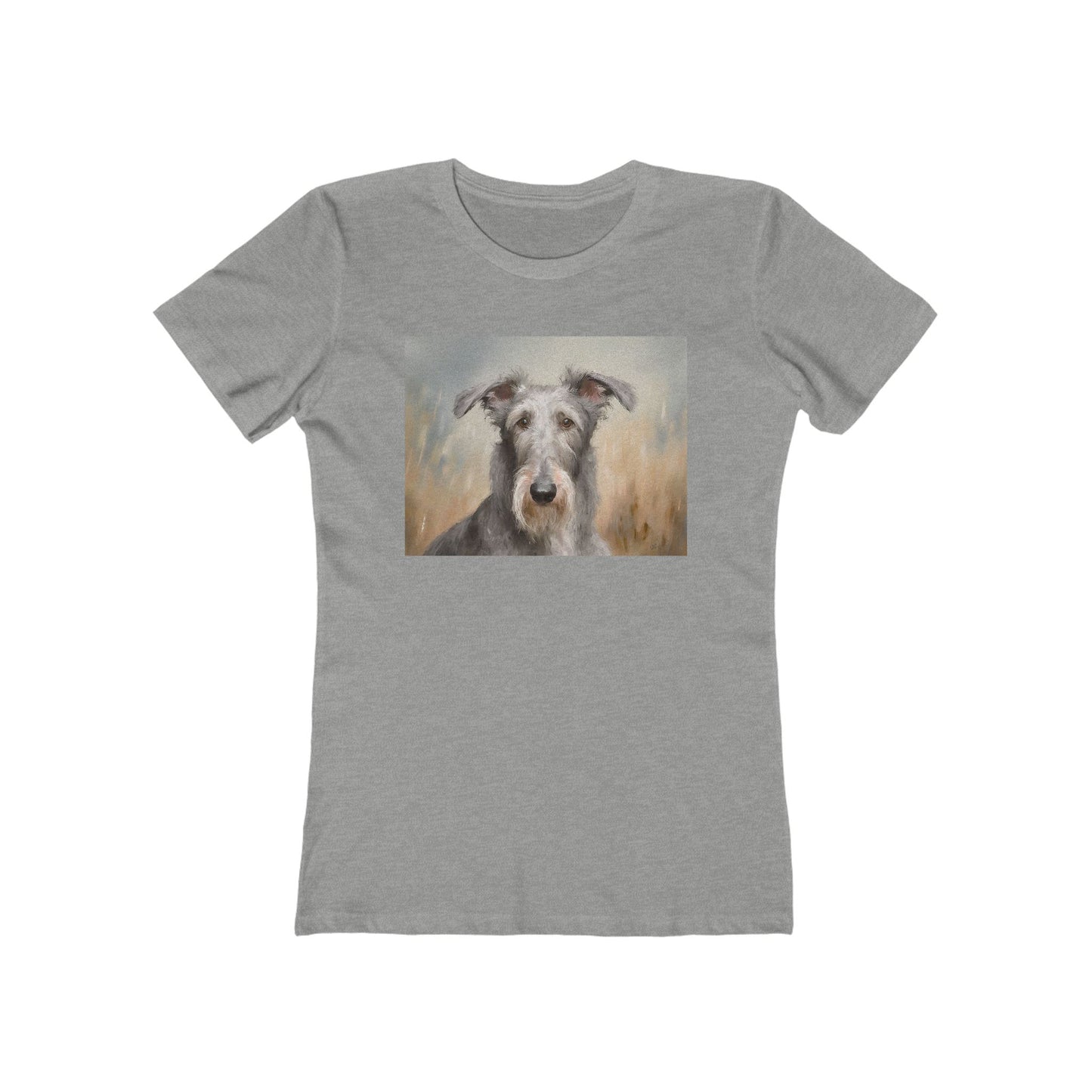 Scottish Deerhound Women's Slim Fitted Ringspun Cotton Tee