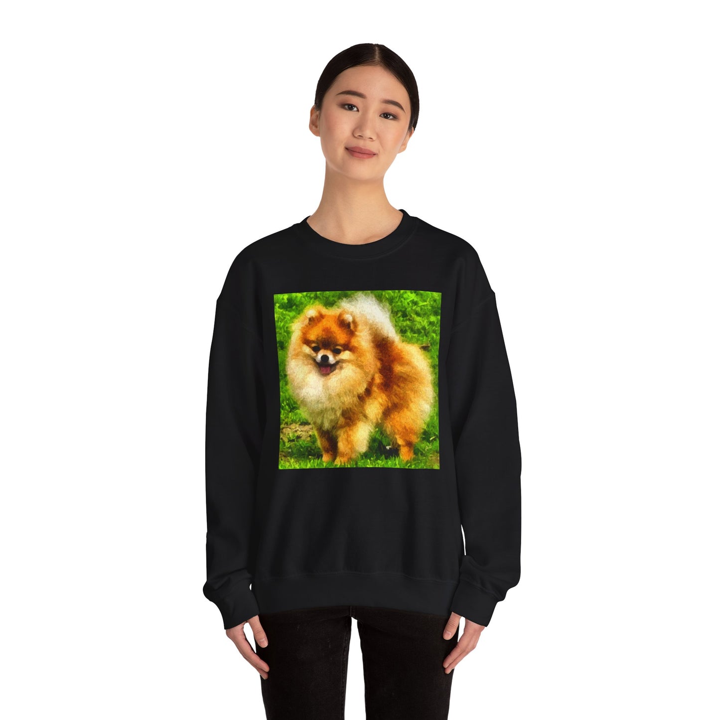 Pomeranian 'Pom Pom' Unisex Crewneck Sweatshirt