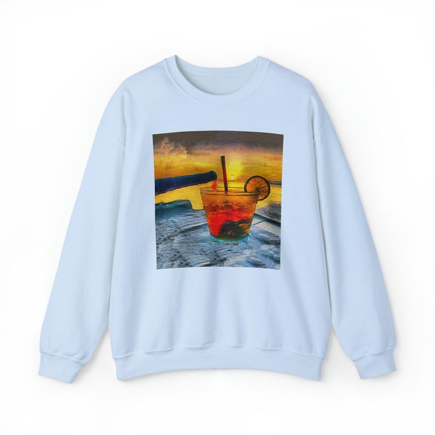 Happy Hour on Sifnos (Greece) Unisex 50/50 Crewneck Sweatshirt
