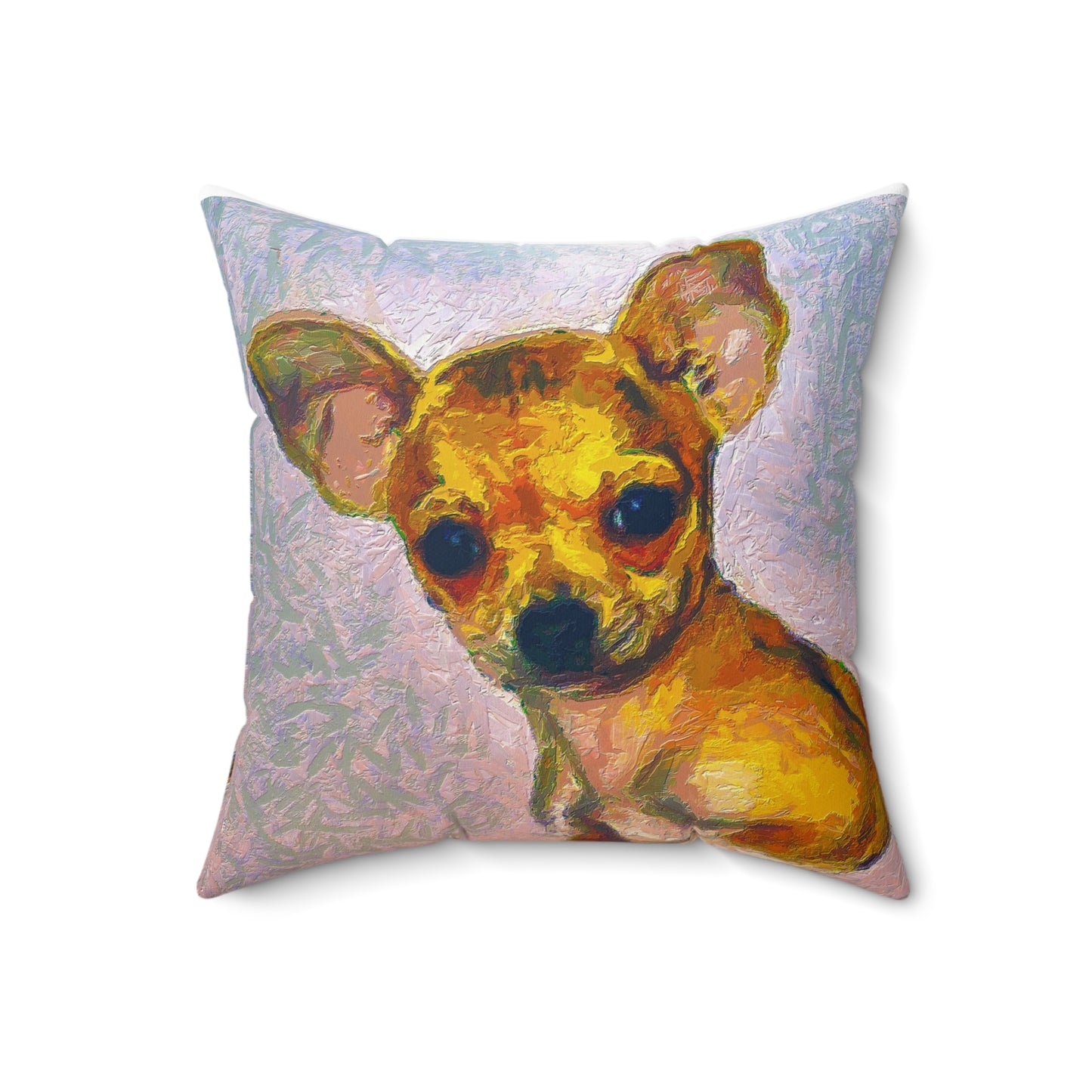 Chihuahua 'Belle' Spun Polyester Throw Pillow