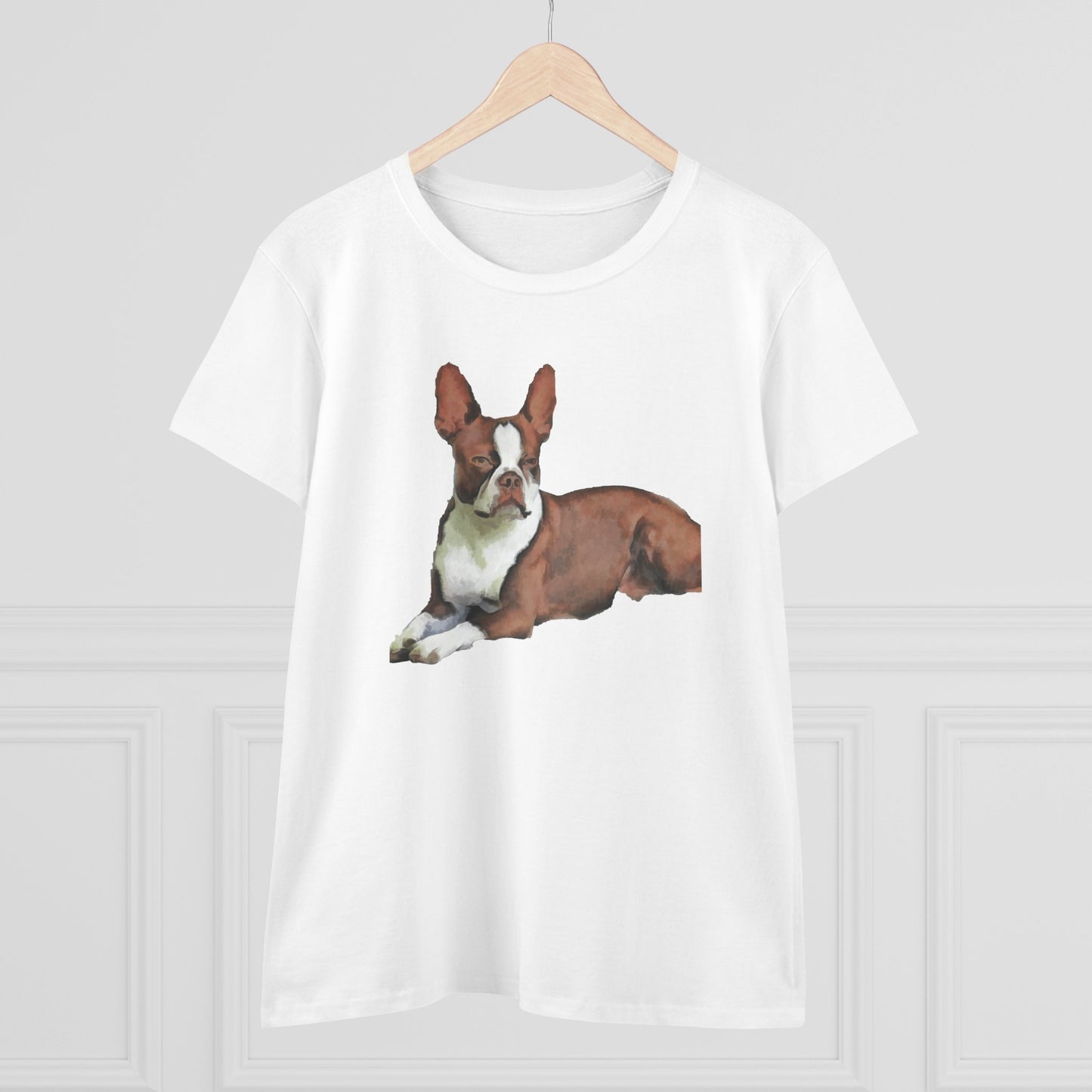 Boston Terrer 'Seely' Women's Midweight Cotton Tee