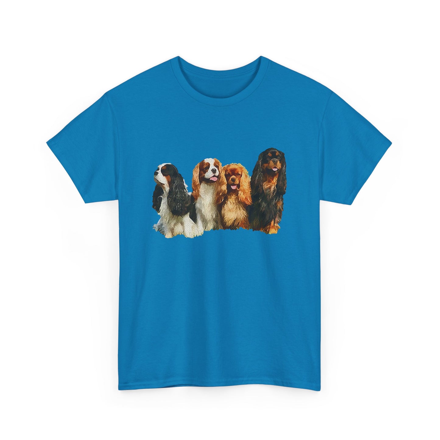 King Charles Spaniel Cavalier Club Unisex Heavy Cotton Tee