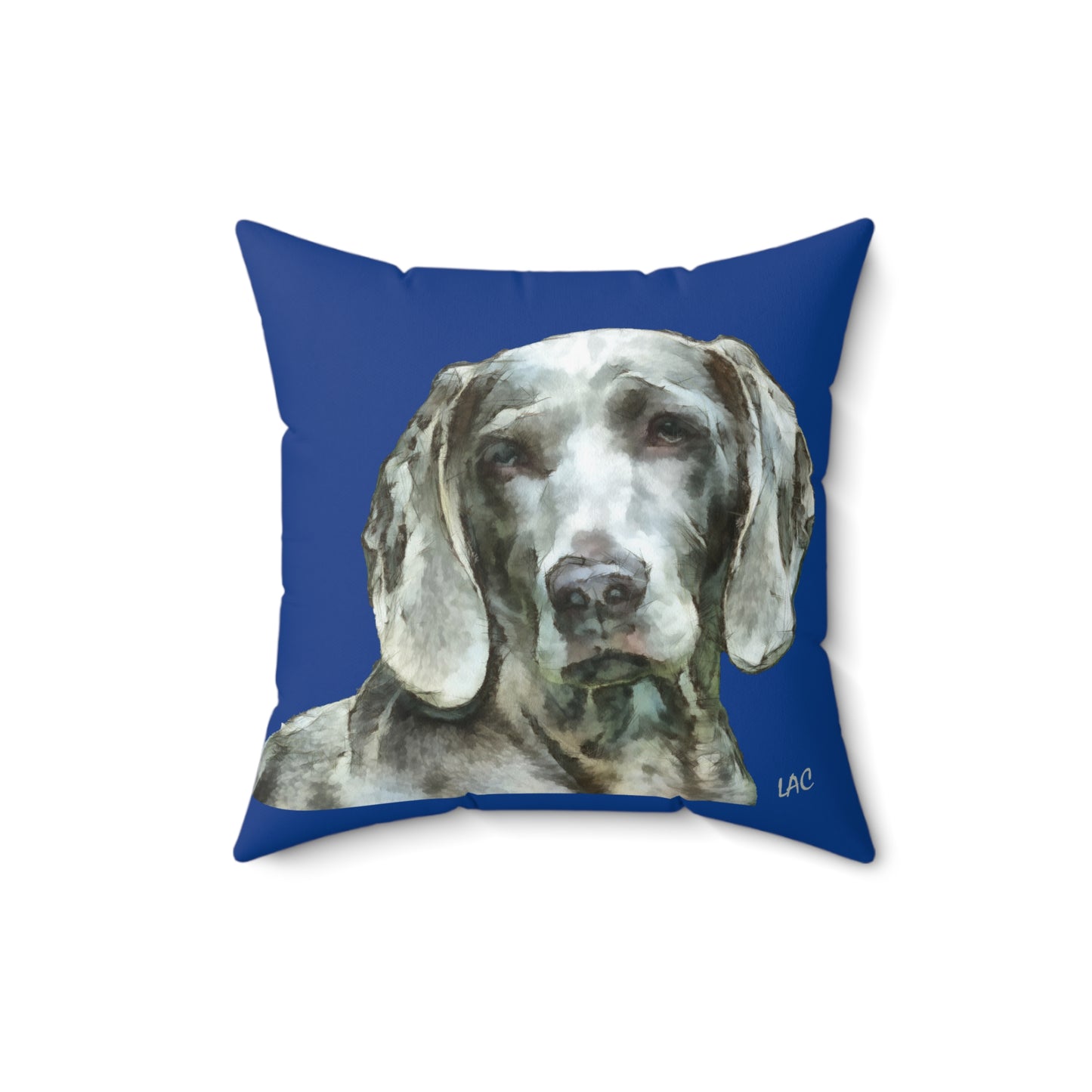 Weimaraner 'Greyson' Spun Polyester Throw Pillow