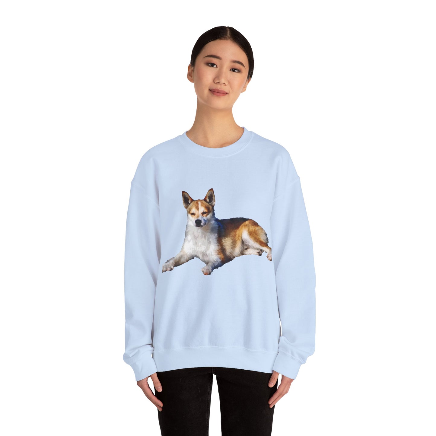 Norwegian Lundehund Unisex 50/50 Crewneck Sweatshirt by DoggyLips™