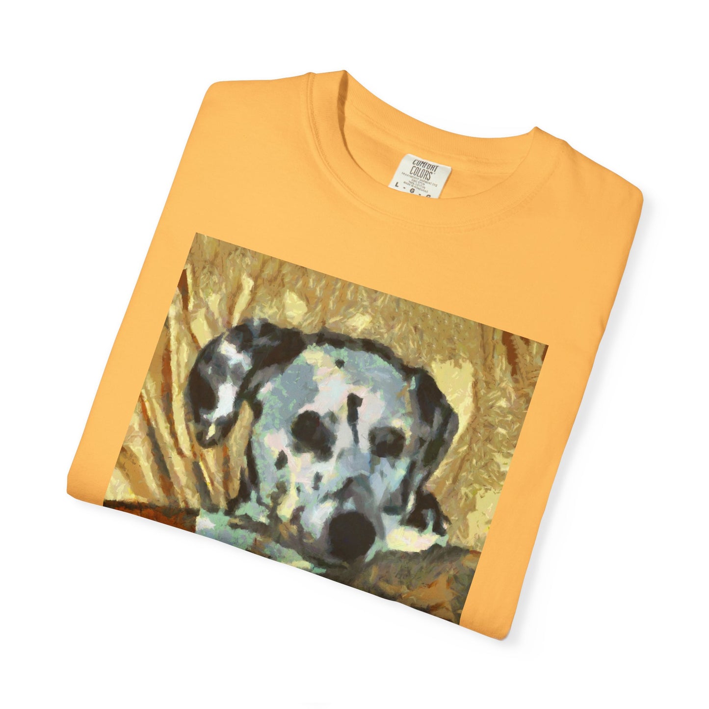 Dalmatian 'Breakfast Time' Unisex Relax Fit Garment-Dyed T-shirt