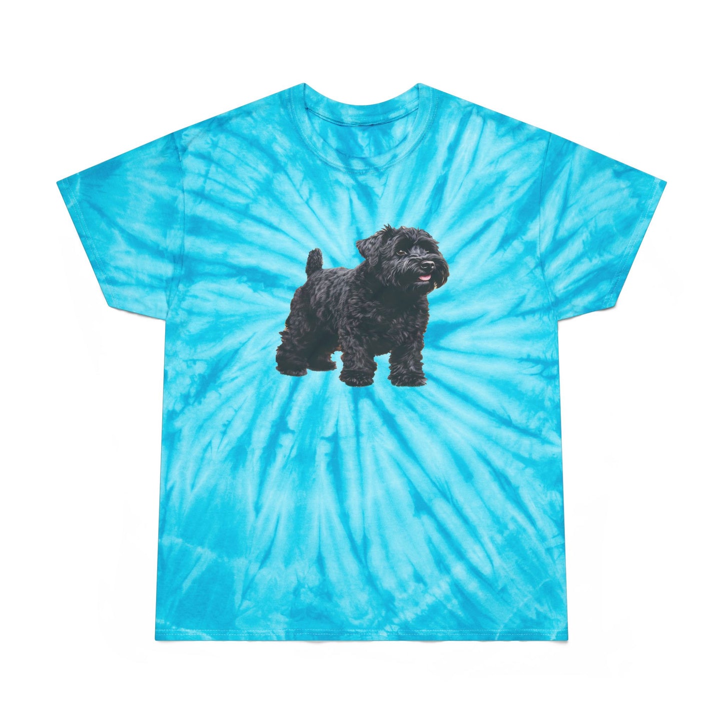 Black Russian Terrier Tie-Dye Tee, Cyclone