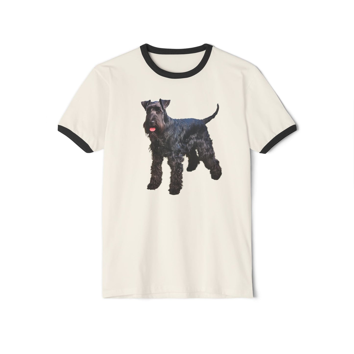 Kerry Blue Terrier Unisex Cotton Ringer T-Shirt