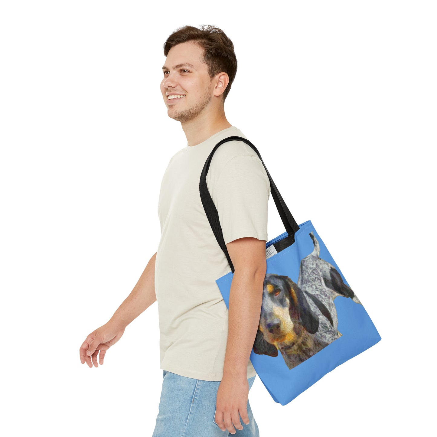 Coonhound Print Beach Tote