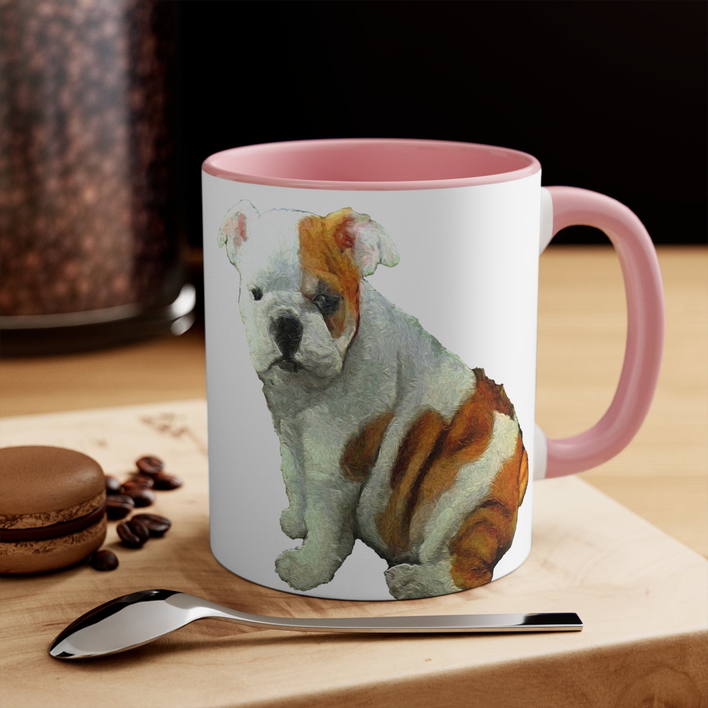 English Bulldog 'Bugsy' Accent Coffee Mug, 11oz