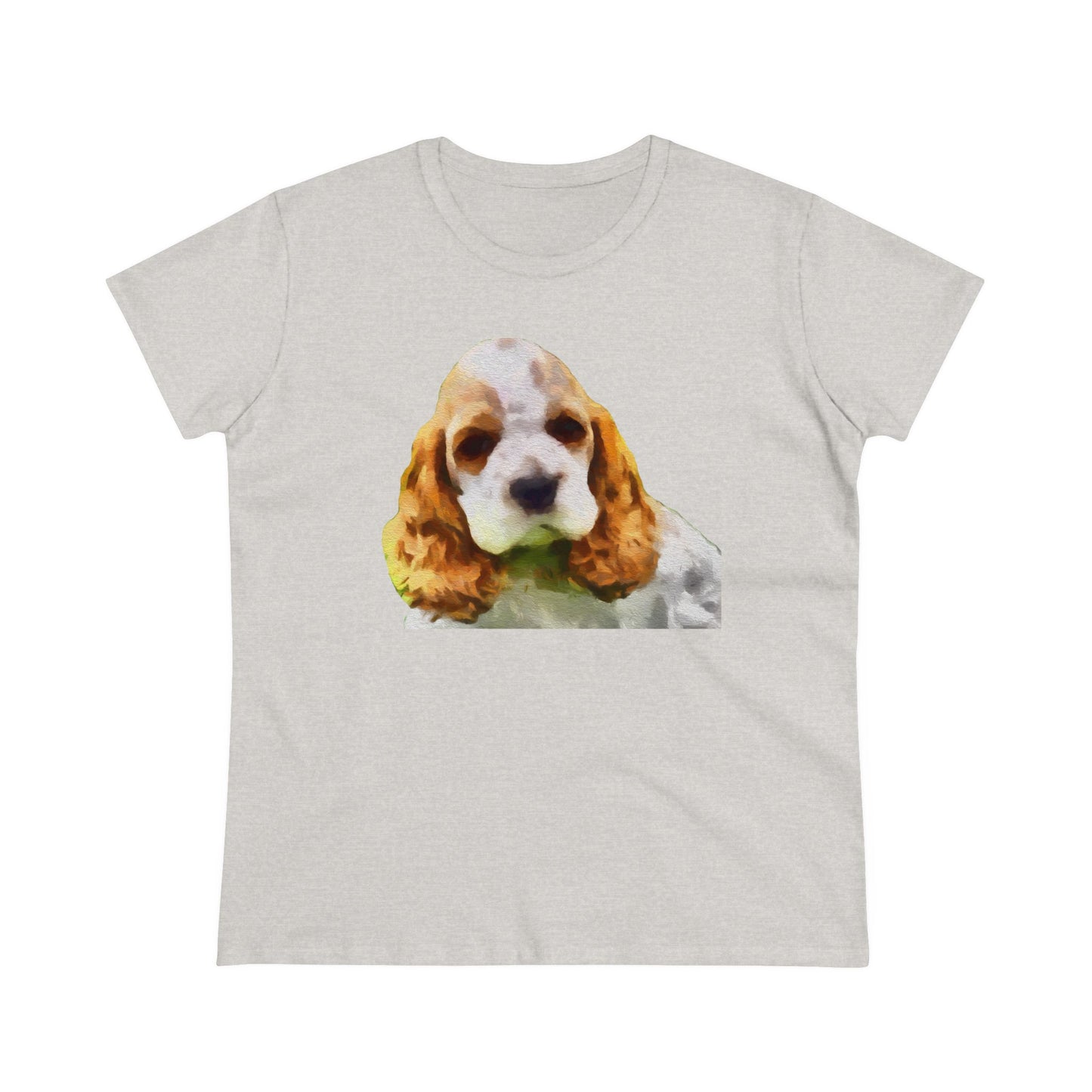 Cocker Spaniel 'Hogan' Women's Midweight Cotton Tee