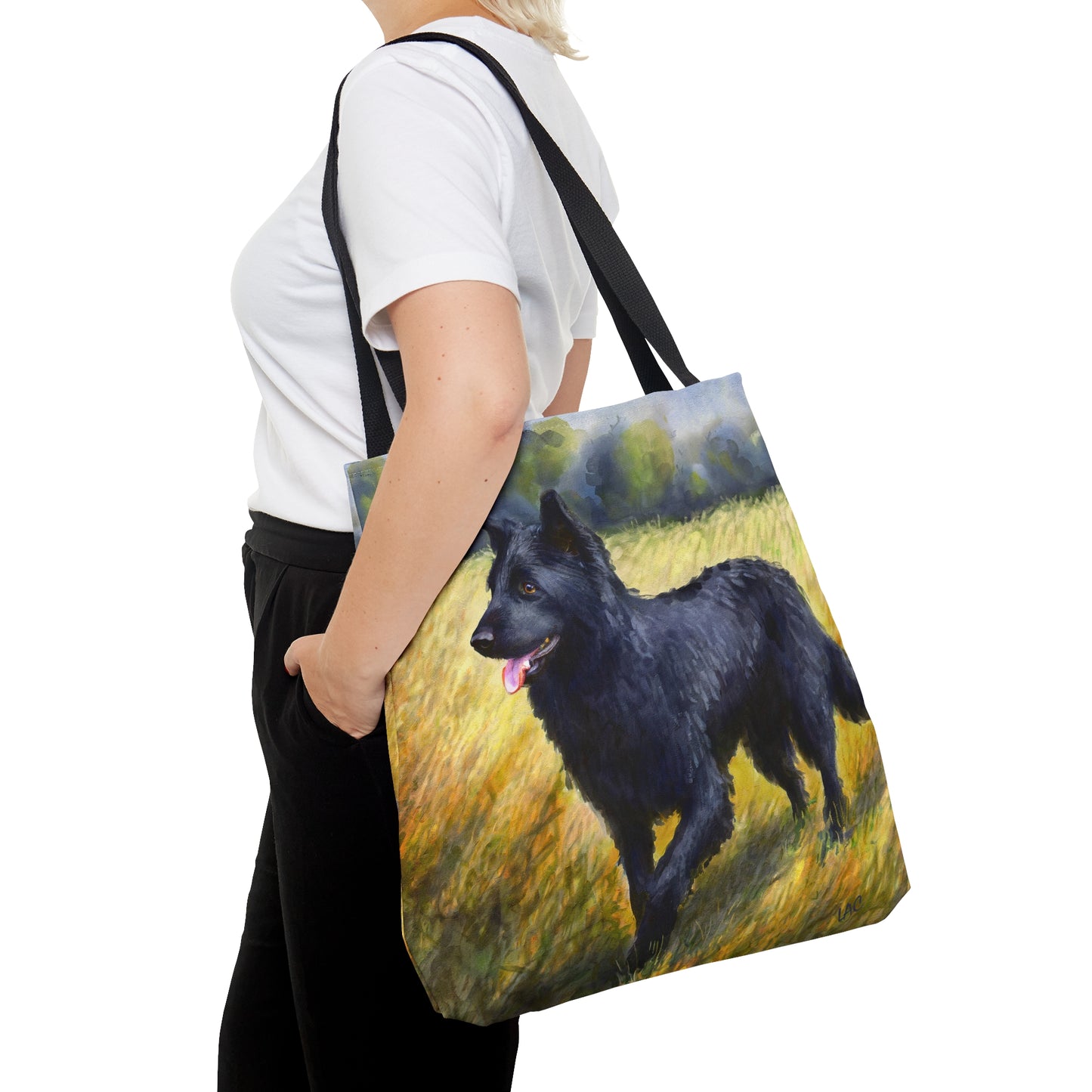 Mudi - Herding Dog Canvas Tote Bag