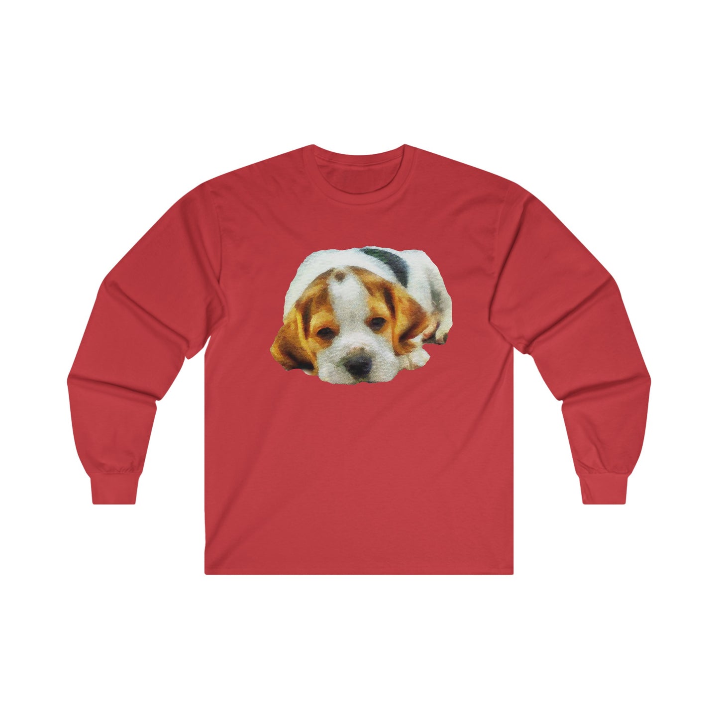 English Foxhound 'Sasha' Unisex Cotton Long Sleeve Tee